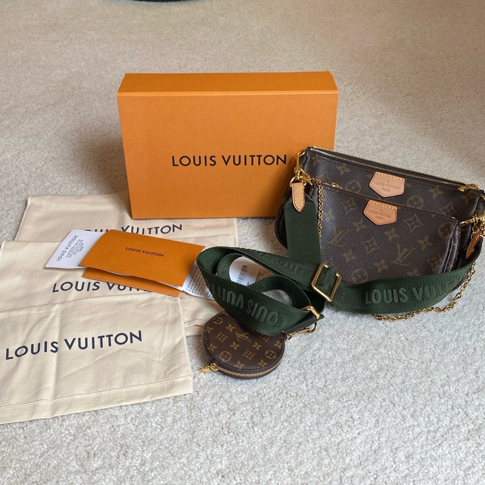 💯 Authentic LV Multi Pochette Accessories w/ original dust bags and box